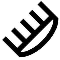 Comb Icon from Sharp Line Set