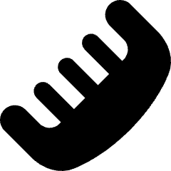 Comb Icon from Flex Solid Set