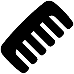 Comb Icon from Plump Solid Set