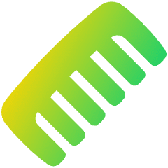 Comb Icon from Plump Gradient Set