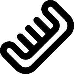 Comb Icon from Core Remix Set