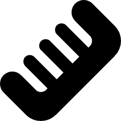 Comb Icon from Core Solid Set