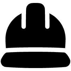 Construction Helmet 2 Icon from Plump Solid Set