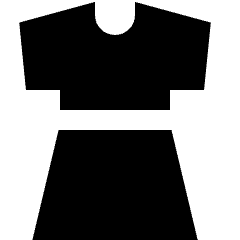 Dress Icon from Sharp Solid Set