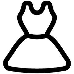 Dress Icon from Plump Line Set