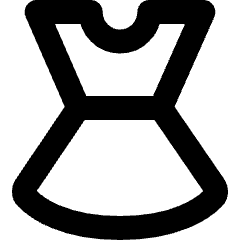 Dress Icon from Micro Line Set