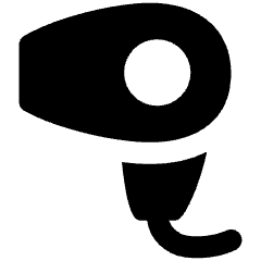 Hair Dryer Icon from Plump Solid Set