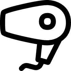 Hair Dryer Icon from Flex Line Set