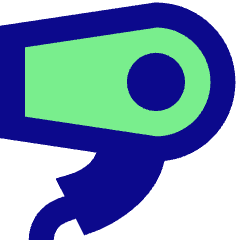 Hair Dryer Icon from Sharp Pop Set