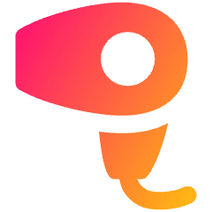 Hair Dryer Icon from Plump Gradient Set