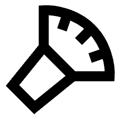 Make Up Brush Icon from Sharp Line Set