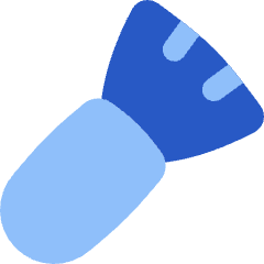 Make Up Brush Icon from Flex Flat Set