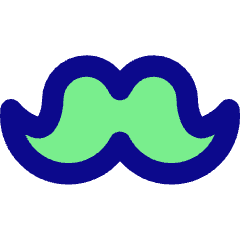 Moustache Icon from Core Pop Set