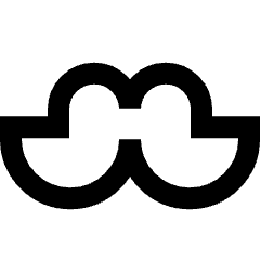 Moustache Icon from Sharp Line Set