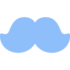 Moustache Icon from Flex Flat Set