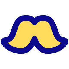 Moustache Icon from Plump Pop Set