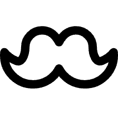 Moustache Icon from Core Line Set