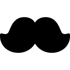 Moustache Icon from Flex Solid Set