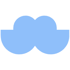 Moustache Icon from Sharp Flat Set