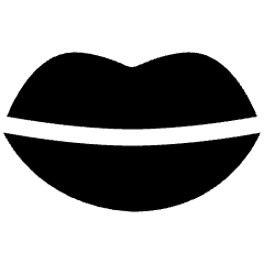 Mouth Lip Icon from Plump Solid Set