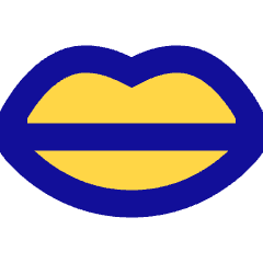 Mouth Lip Icon from Sharp Pop Set