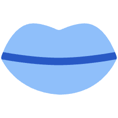 Mouth Lip Icon from Plump Flat Set