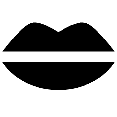 Mouth Lip Icon from Core Solid Set