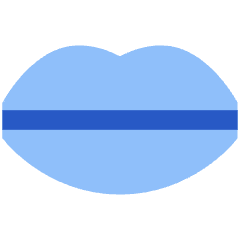 Mouth Lip Icon from Sharp Flat Set