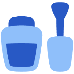 Nail Care Icon from Plump Flat Set