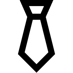 Necktie Icon from Sharp Line Set