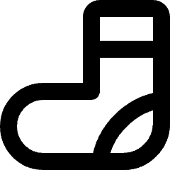 Sock Icon from Micro Line Set