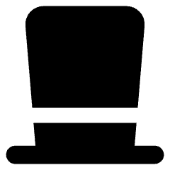 Tall Hat Icon from Core Solid Set