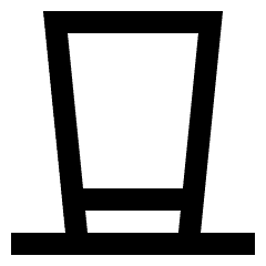 Tall Hat Icon from Sharp Line Set