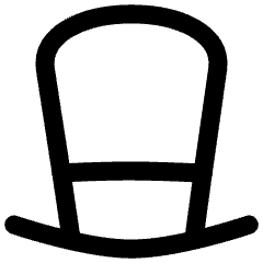 Tall Hat Icon from Flex Line Set