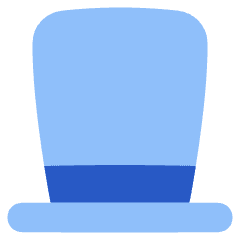 Tall Hat Icon from Plump Flat Set