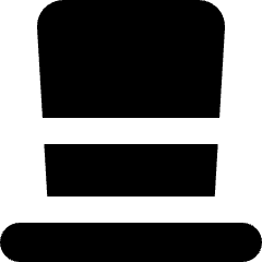 Tall Hat Icon from Micro Solid Set