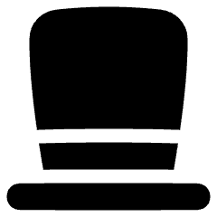 Tall Hat Icon from Plump Solid Set