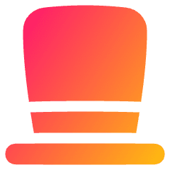 Tall Hat Icon from Plump Gradient Set