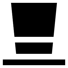Tall Hat Icon from Sharp Solid Set
