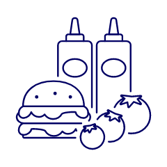 Burger Ketchup Illustration from UX Line Set