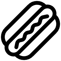 Fast Food Hot Dog Icon from Ultimate Regular Set