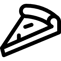 Fast Food Pizza Slice Icon from Ultimate Regular Set