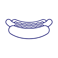 Hotdog 2 Illustration from UX Line Set