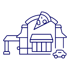 Pizza Restaurant Illustration from UX Line Set