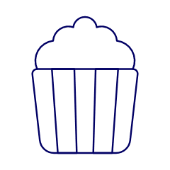 Popcorn Illustration from UX Line Set