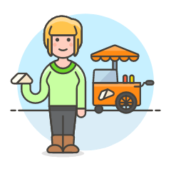 Sandwich Cart 1 Illustration from UX Colors Set