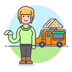 Sandwich Truck 1 Illustration from UX Colors Set