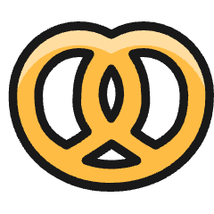 Fast Food Pretzel Icon from Ultimate Colors Set