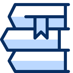 Book Stack Bookmark Icon from Cyber Duotone Set