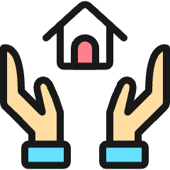 Real Estate Favorite Hold House 1 Icon from Ultimate Colors Set